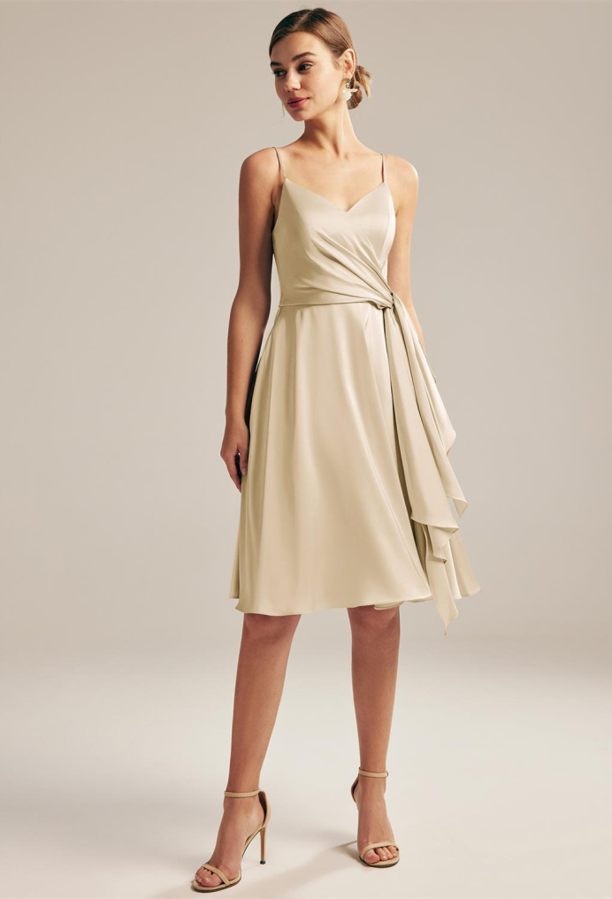 AW Marina Champagne  Wedding Guest Dresses